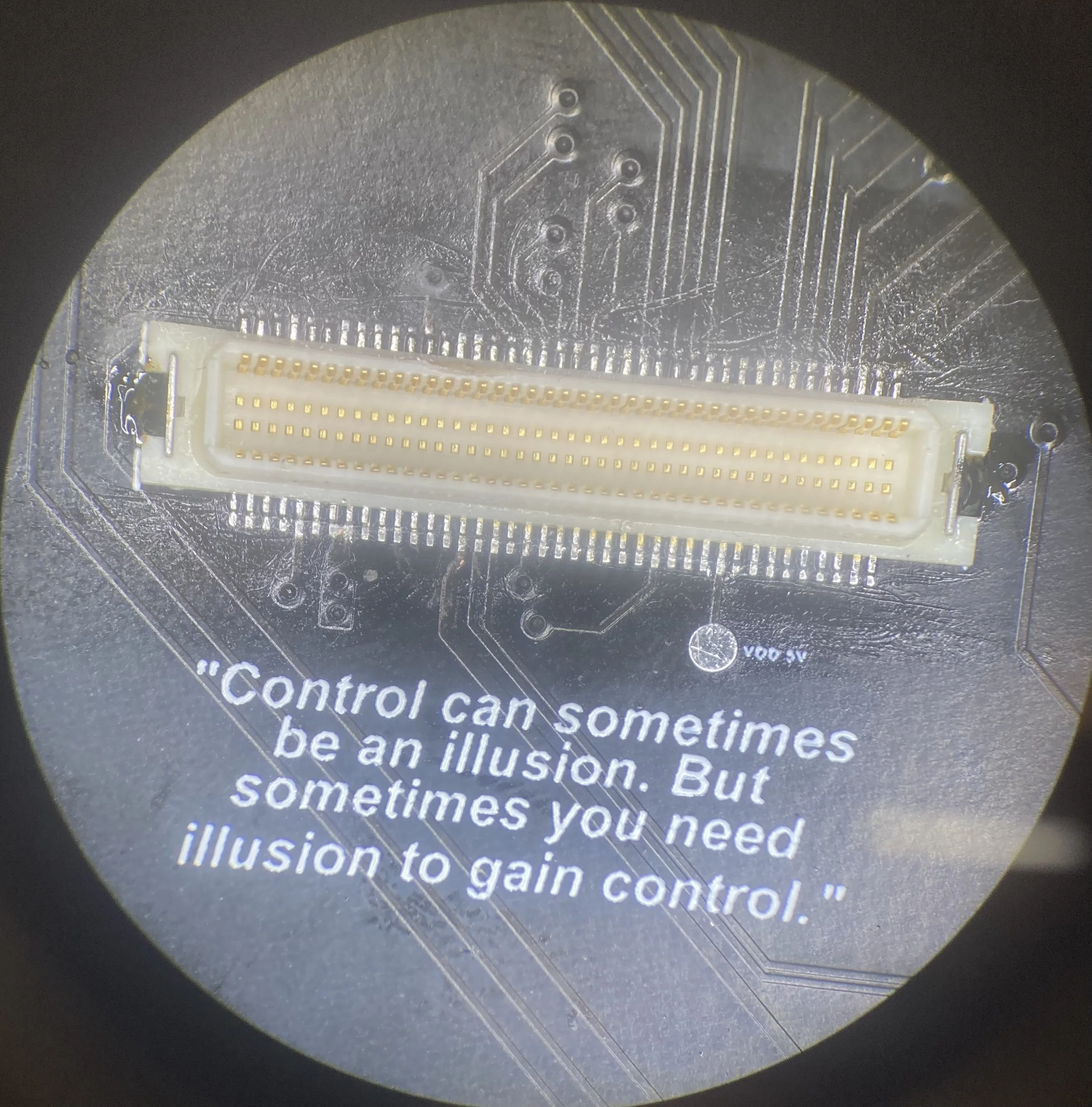 Zoomed in Photo of PCB