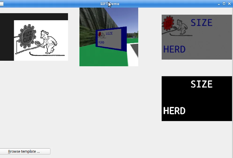 Identifiying Clue Board using SIFT
